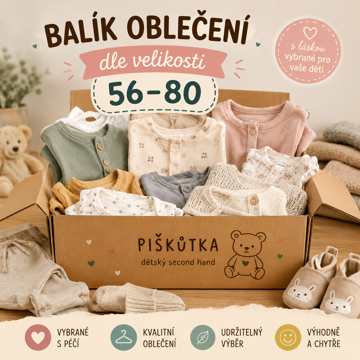 VELIKOSTI 56 , 62 , 68 , 74 , 80