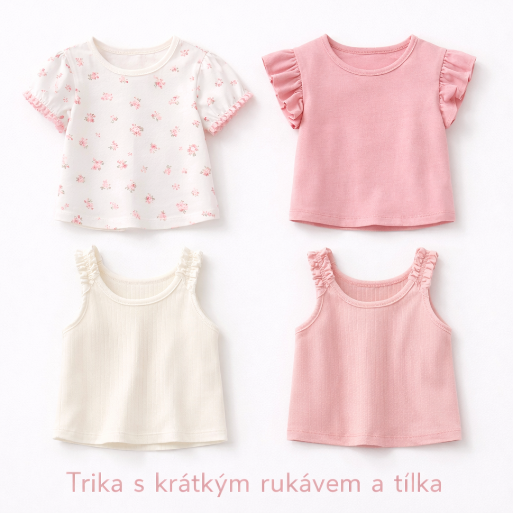  Trička s krátkým rukávem, tílka