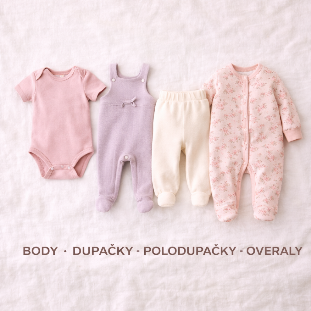 Body, dupačky, polodupačky, overaly