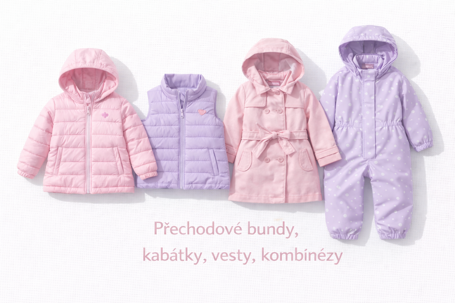 Přechodové bundy, kabátky, vesty, kombinézy