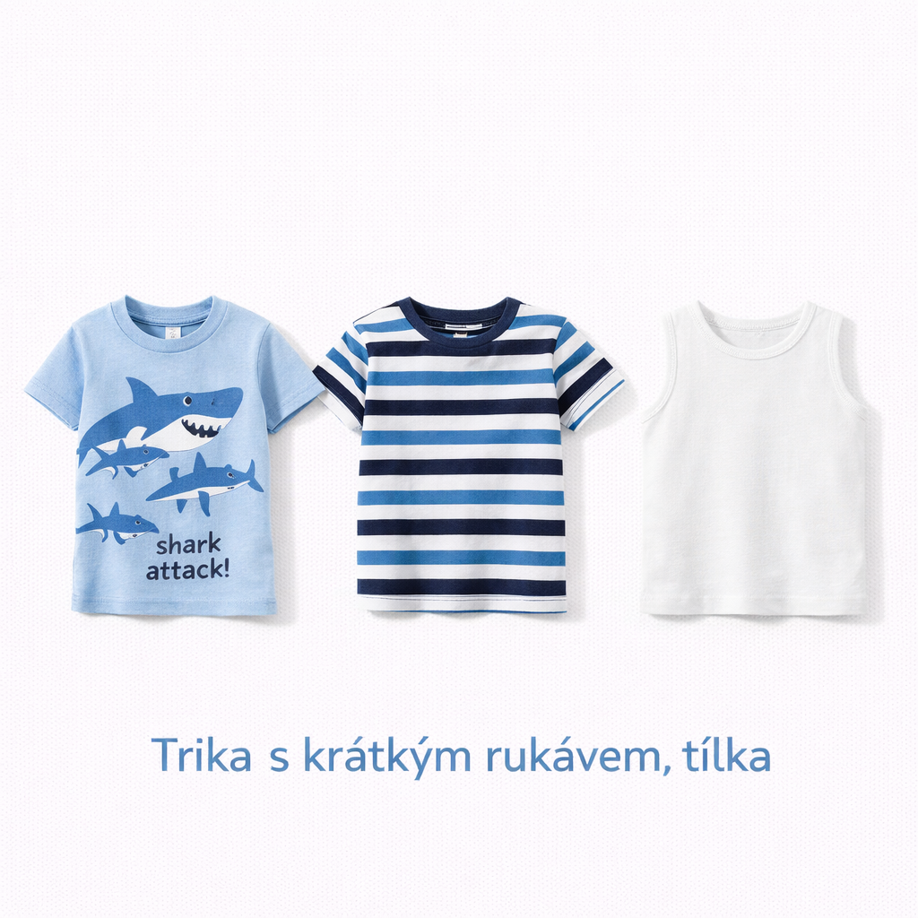 Trička s krátkým rukávem, tílka