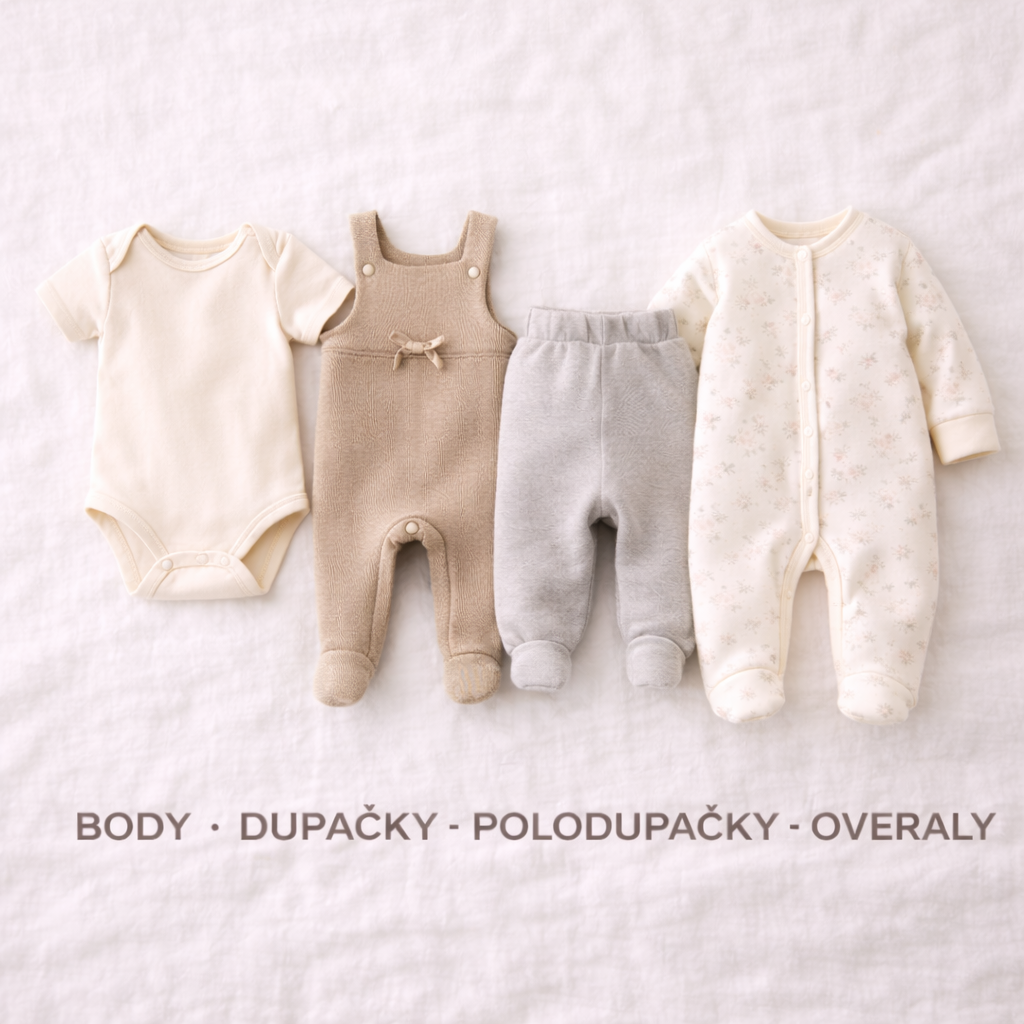 Body, dupačky, polodupačky, overaly