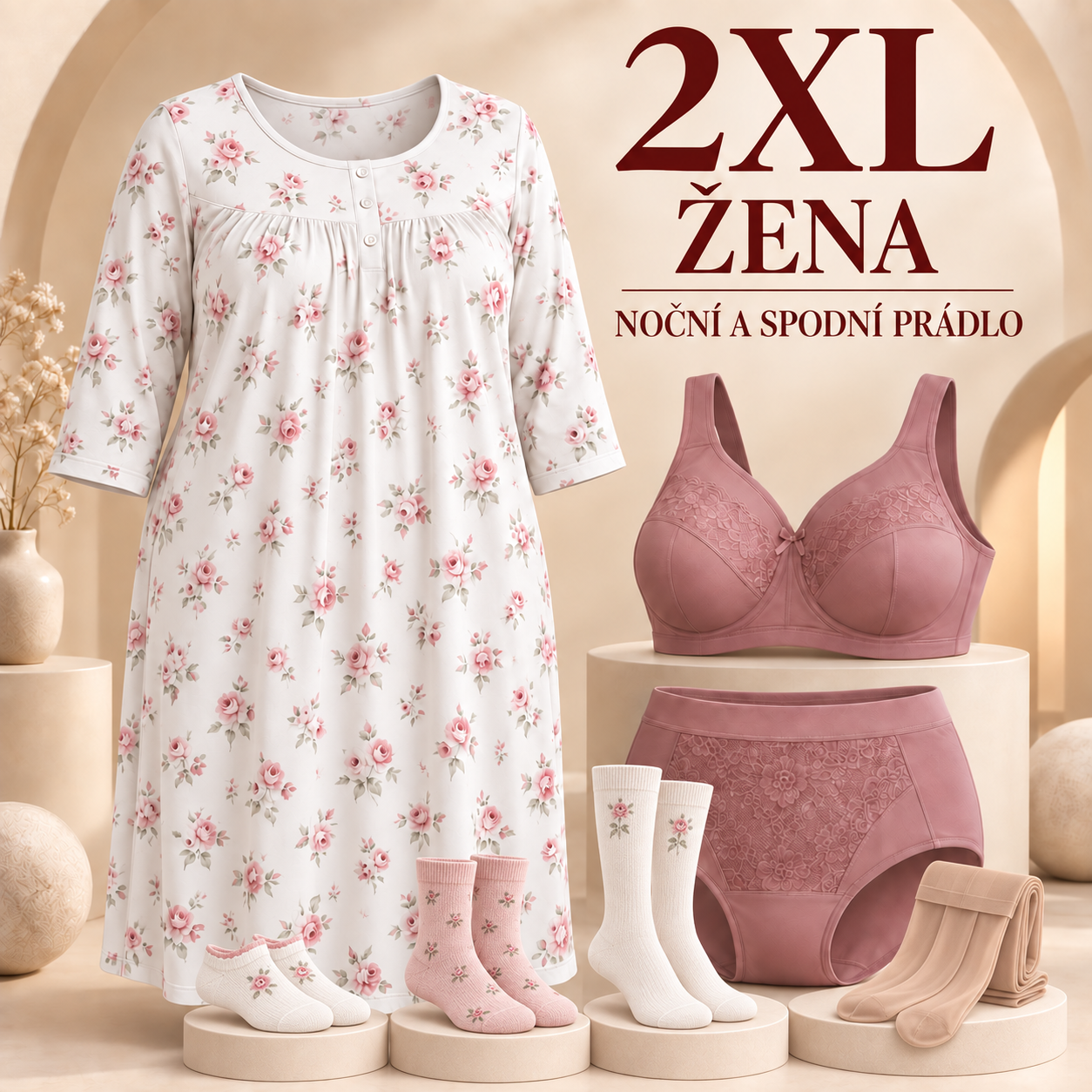 ŽENA 2XL NOČNÍ A SPODNÍ PRÁDLO
