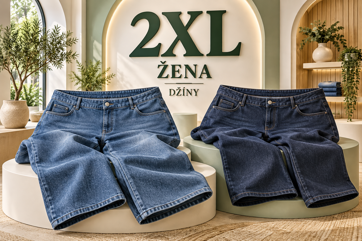 ŽENA 2XL DŽÍNY