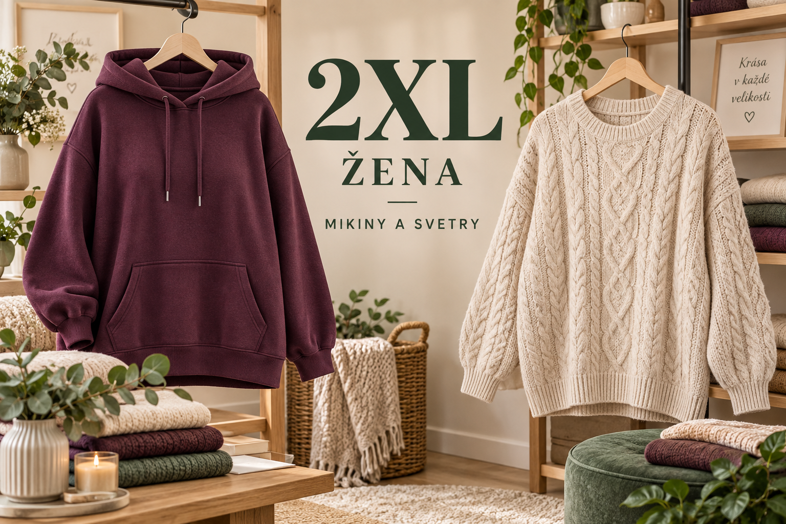 ŽENA 2XL MIKINY A SVETRY