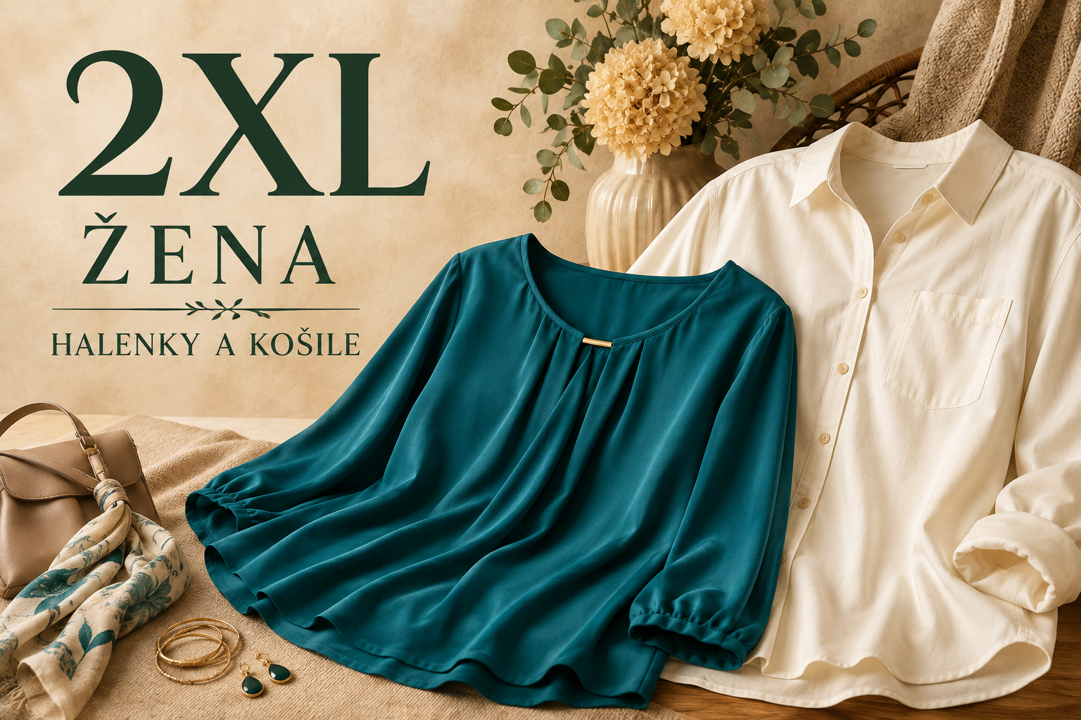 ŽENA 2XL HALENKY A KOŠILE