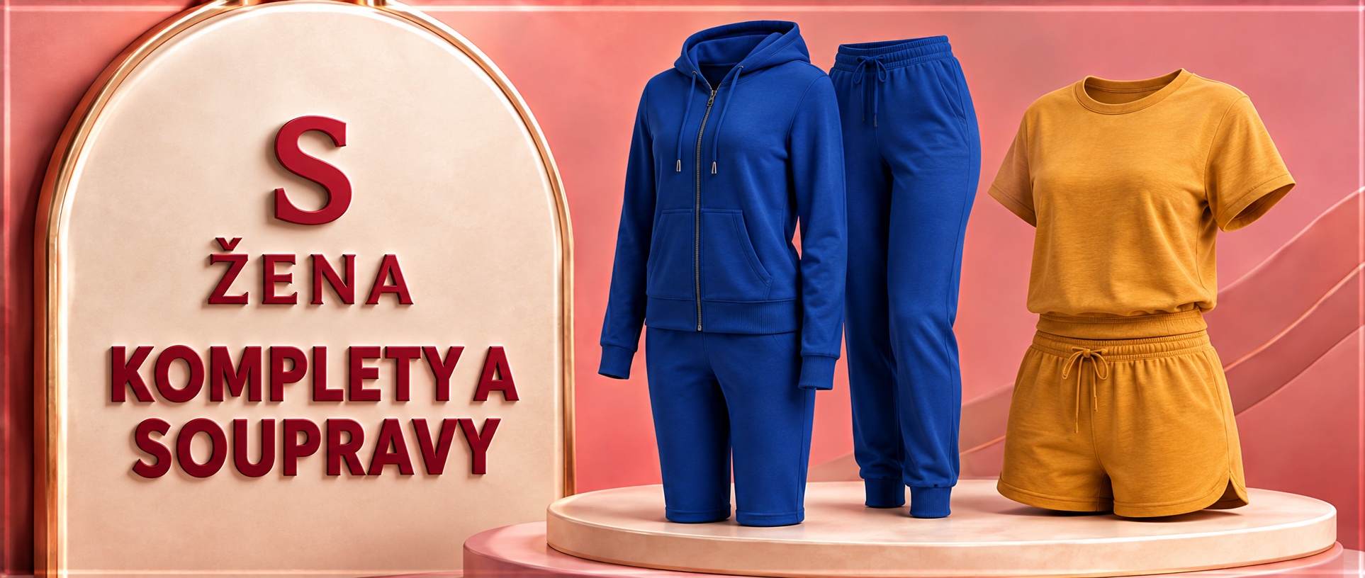 ŽENA S KOMPLETY A SOUPRAVY