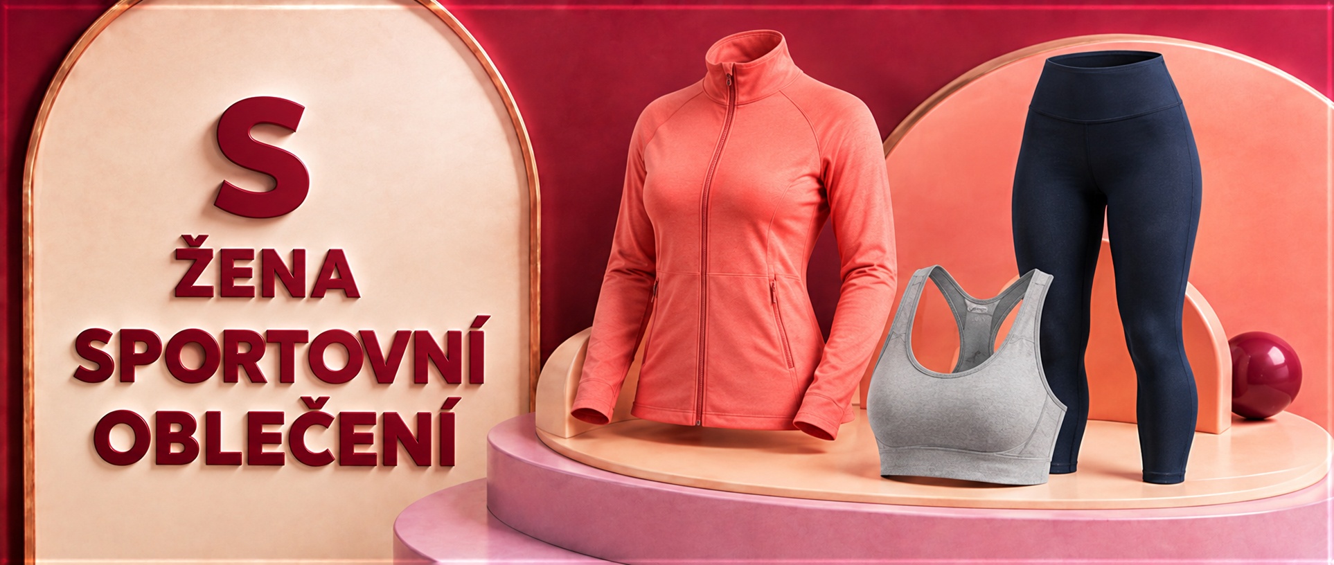 ŽENA S SPORTOVNÍ OBLEČENÍ