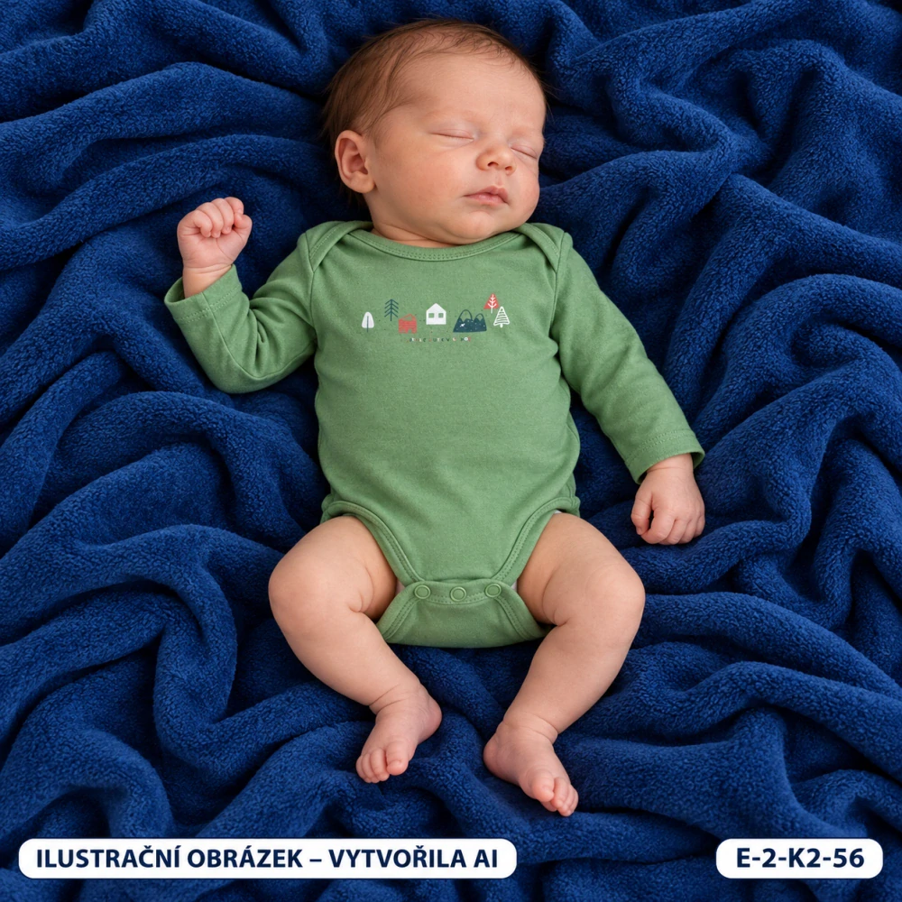 Klučičí body s domečky, dlouhý rukáv – vel. 56