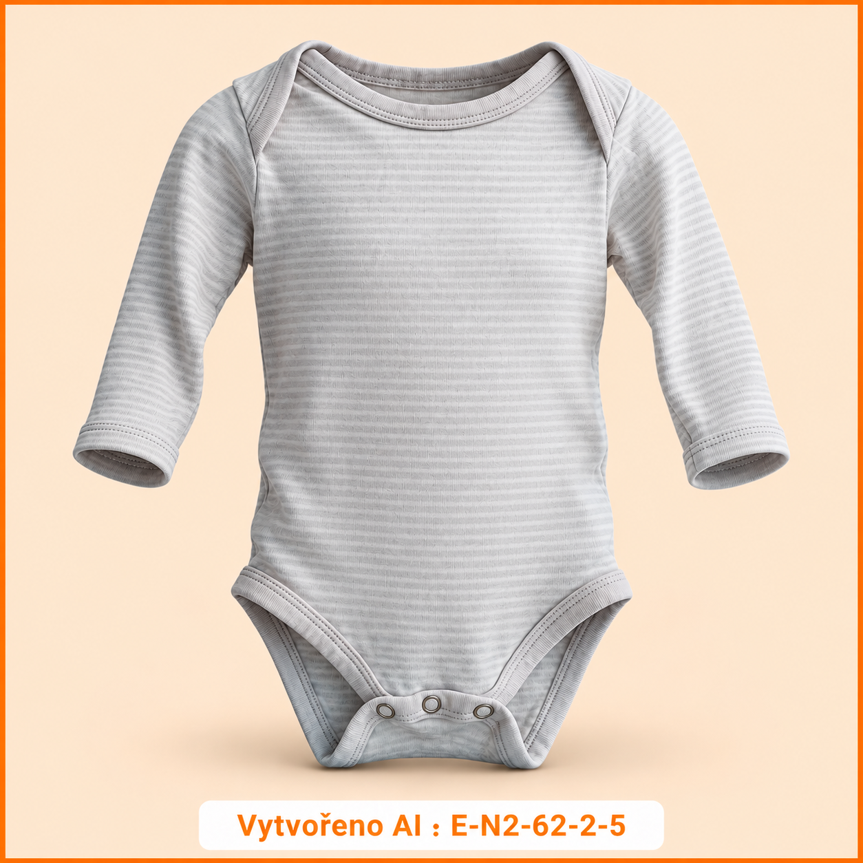 Neutrální jemně pruhované body, vel. 62