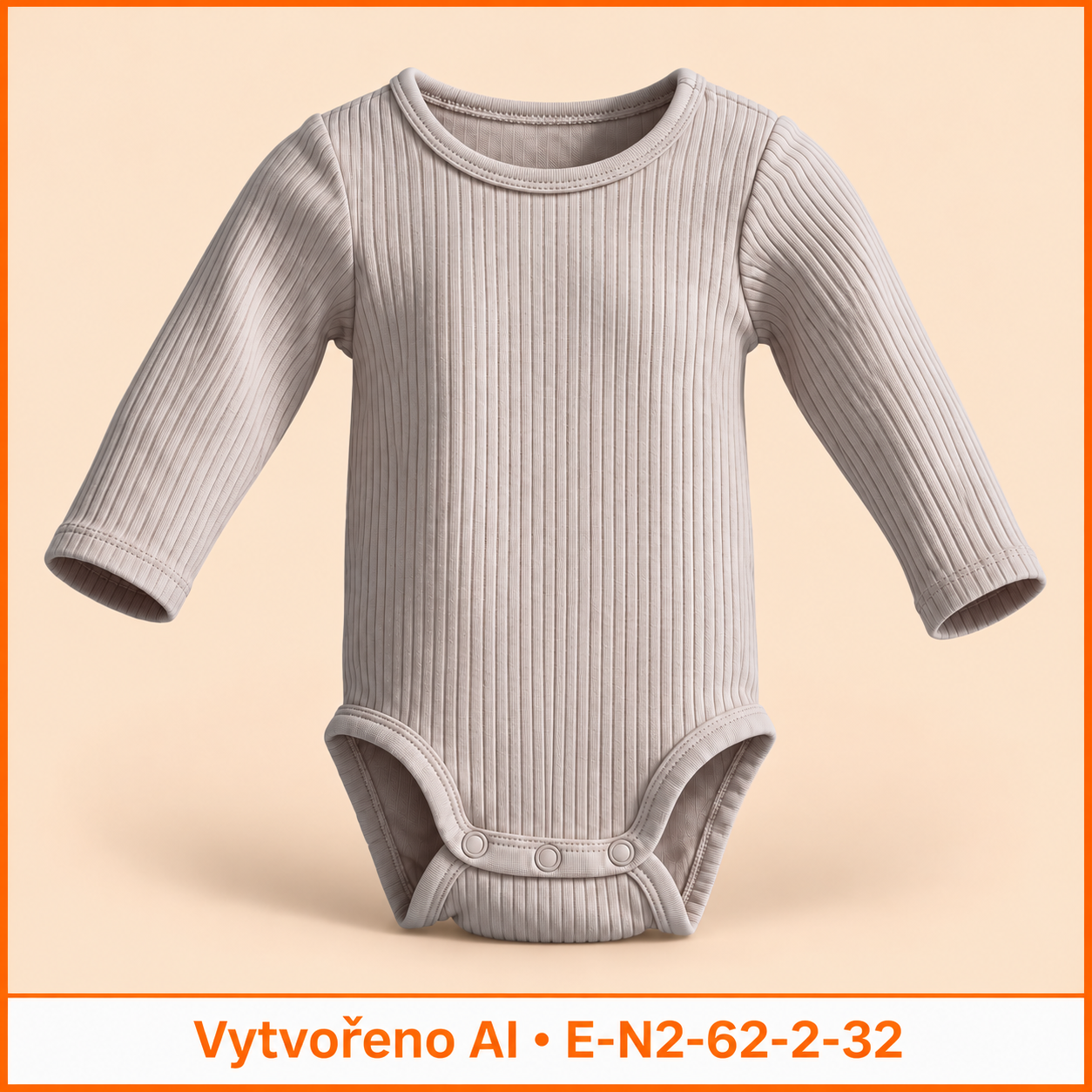 Neutrální světle šedé žebrované body, vel. 62