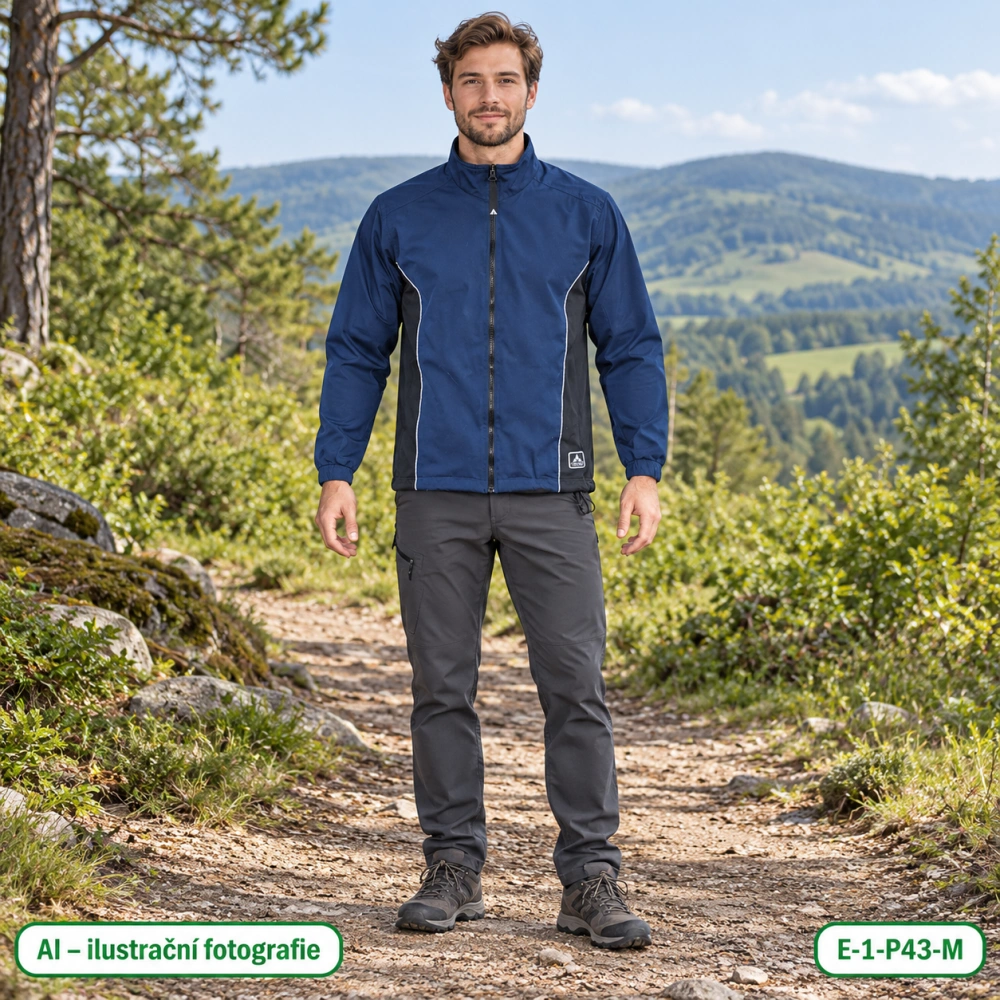 Pánská modrá mikina VAUDE na zip – vel. M