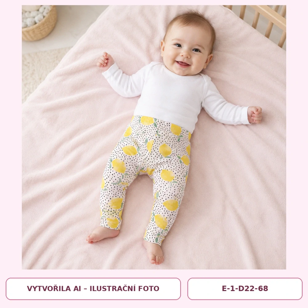 Dívčí legíny s citrony – vel. 68