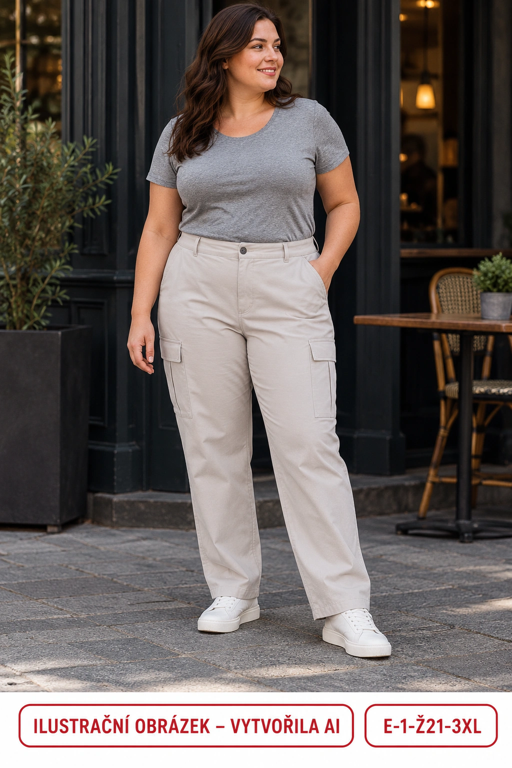 Dámské cargo kalhoty ONLY – vel. 3XL