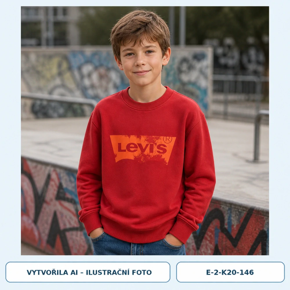 Chlapecká mikina Levi’s vel. 146