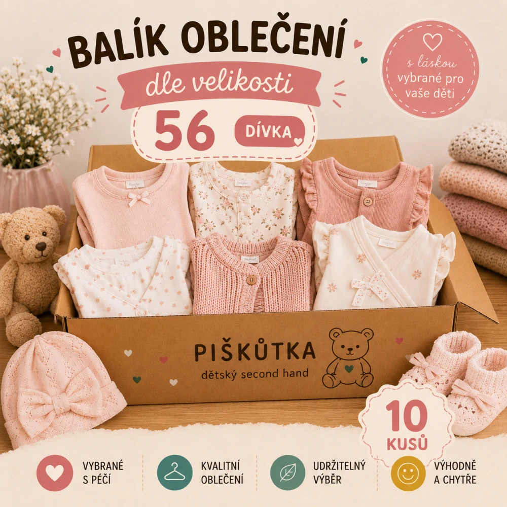 BALÍK OBLEČENÍ DÍVKA VE VELIKOSTI 56