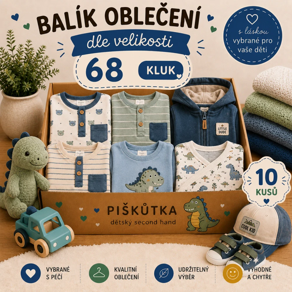 BALÍK OBLEČENÍ KLUK VE VELIKOSTI 68