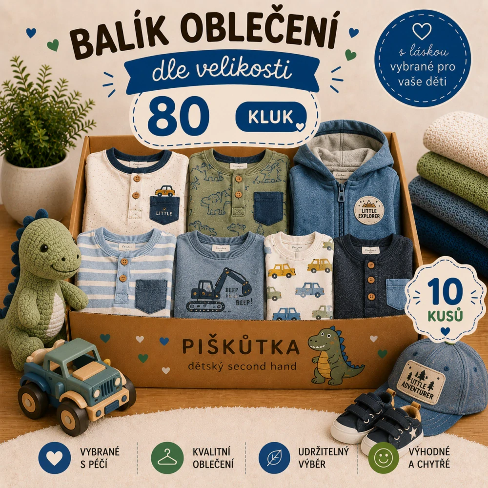 BALÍK OBLEČENÍ KLUK VE VELIKOSTI 80