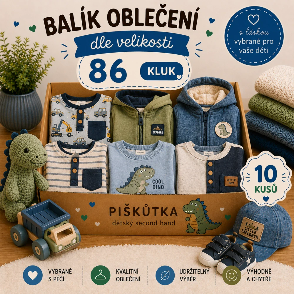 BALÍK OBLEČENÍ KLUK VE VELIKOSTI 86