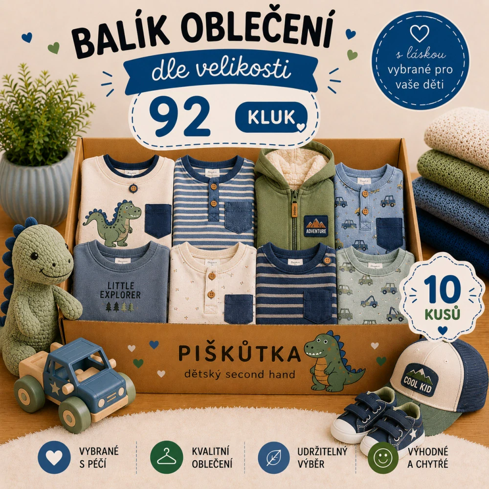 BALÍK OBLEČENÍ KLUK VE VELIKOSTI 92