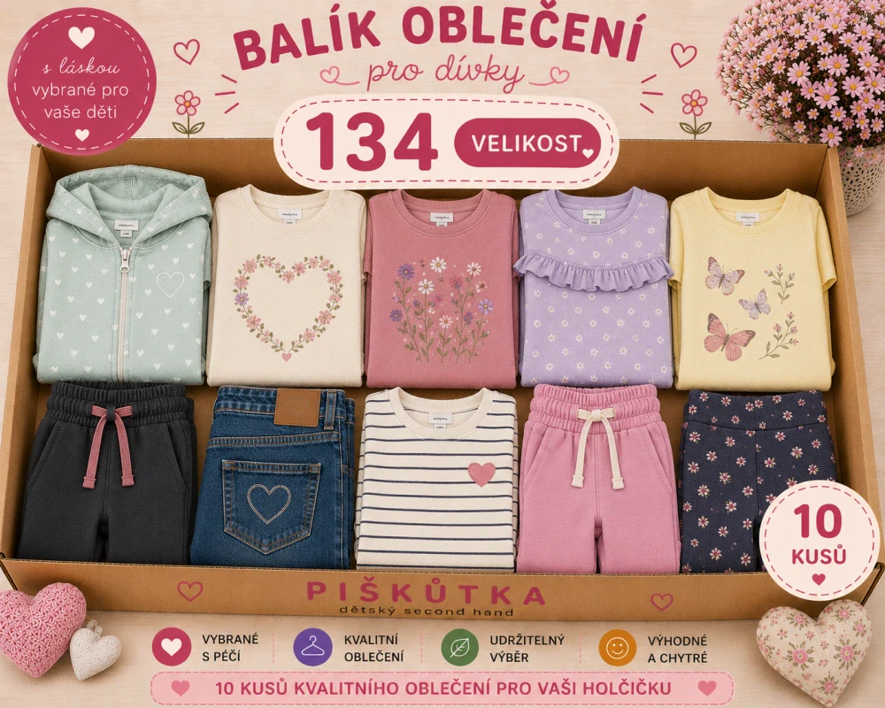 BALÍK OBLEČENÍ DÍVKA VE VELIKOSTI 134