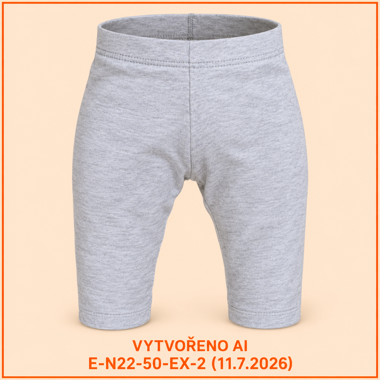 Šedé melírované kojenecké legíny, vel. 50