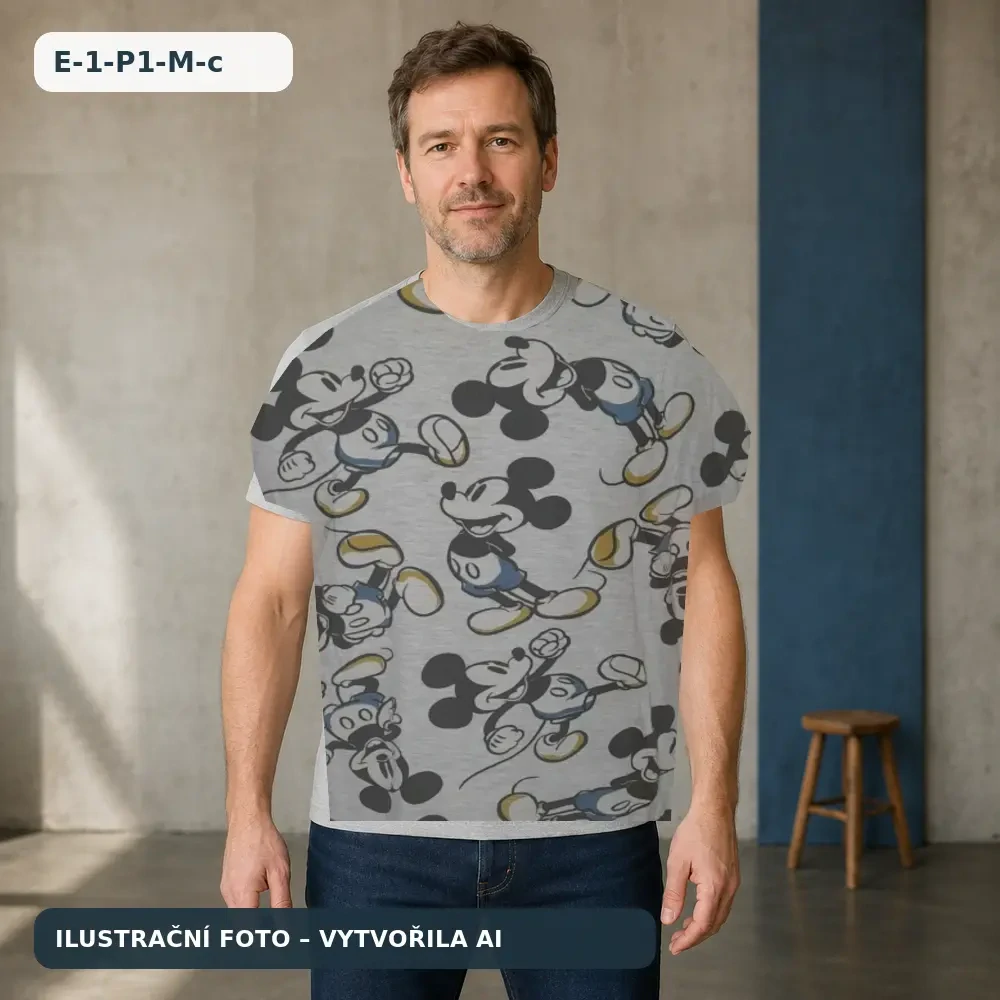 Pánské tričko s motivem Mickey Mouse – vel. M