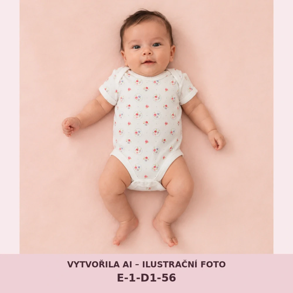 Dívčí květované body s krátkým rukávem, vel. 56