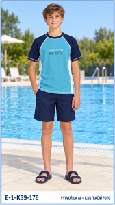 Plavecké tričko WAVE SURF CO. pro chlapce, vel. 164