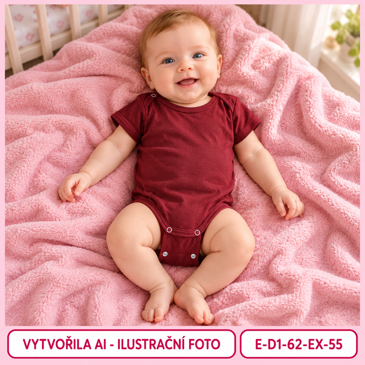 Dívčí vínové body s krátkým rukávem, vel. 62