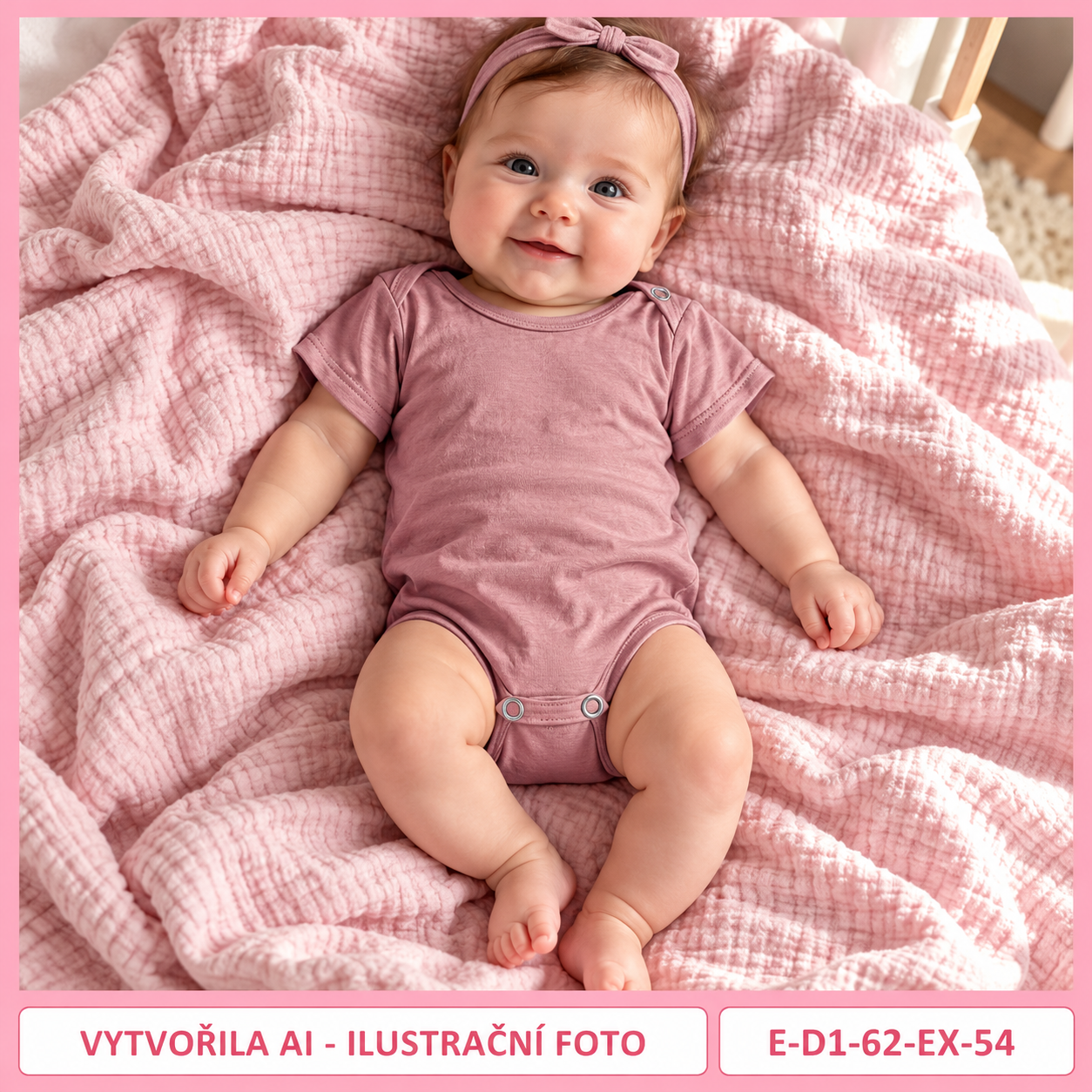 Dívčí starorůžové body s krátkým rukávem, vel. 62