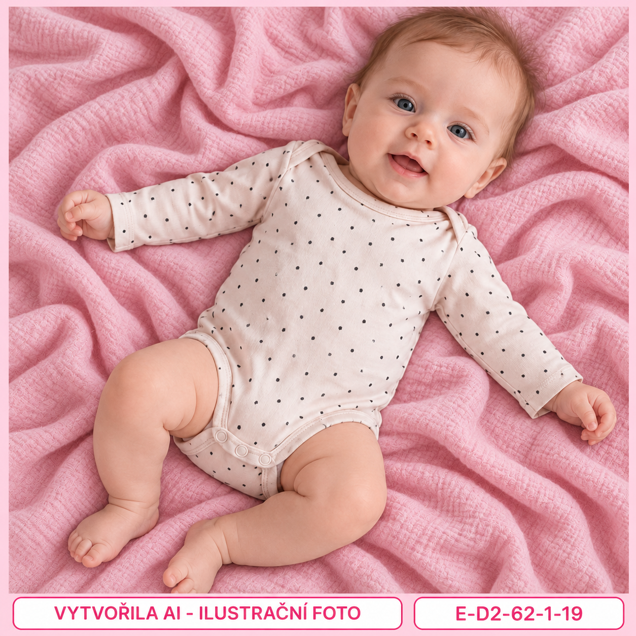 Dívčí puntíkované body H&M s dlouhým rukávem, vel. 62