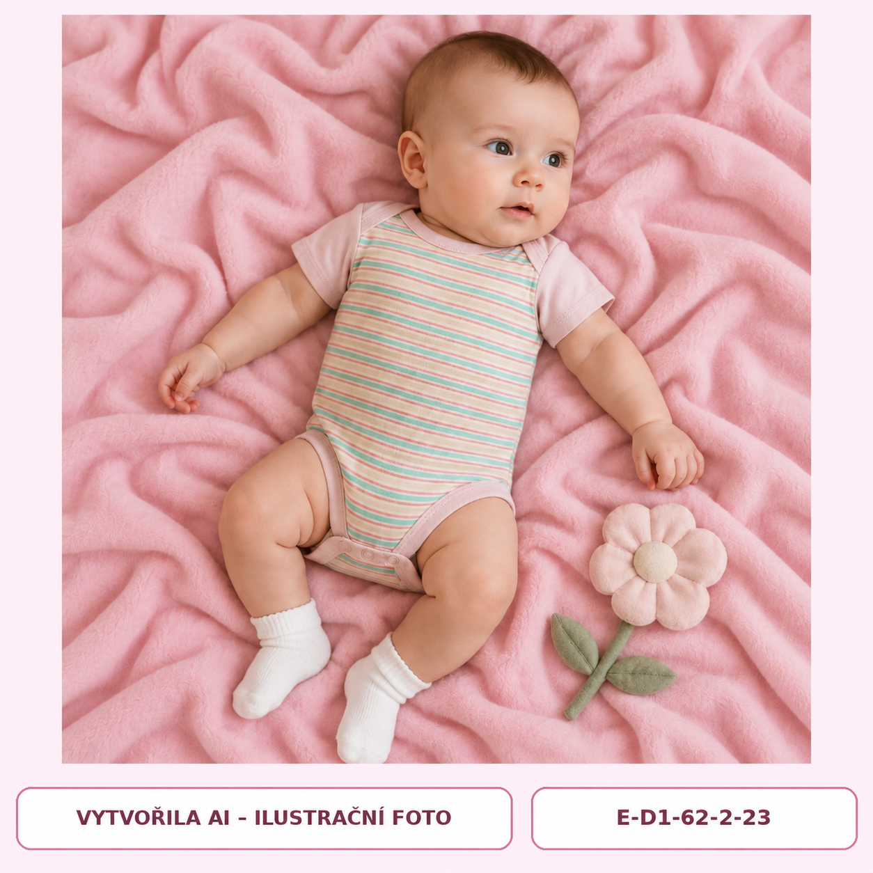 Dívčí pruhované body s krátkým rukávem, vel. 62