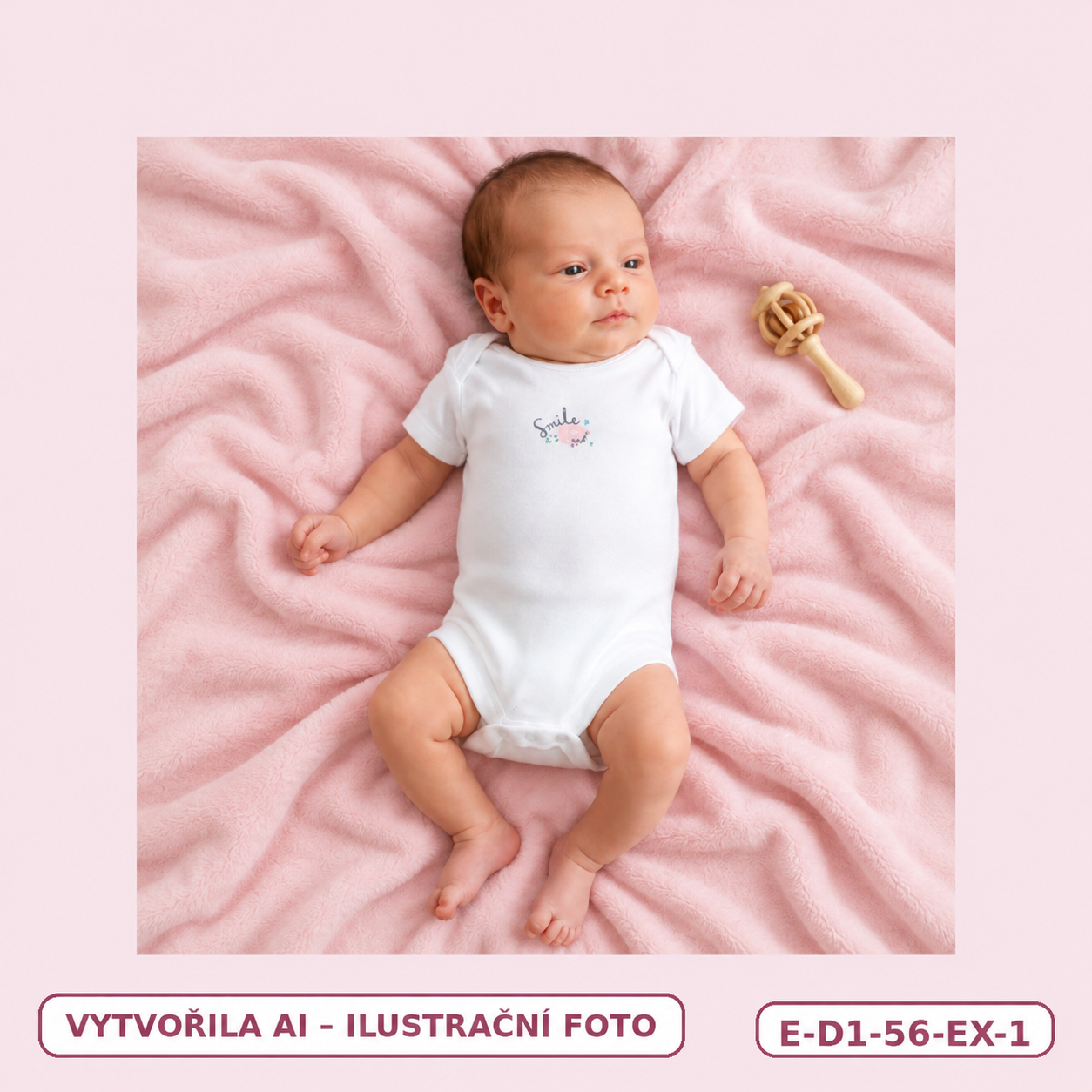 Dívčí bílé body Smile s krátkým rukávem, vel. 56
