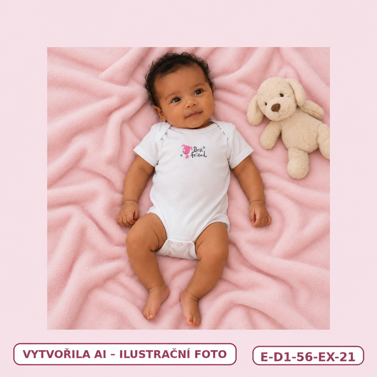 Dívčí bílé body Best friend s krátkým rukávem, vel. 56