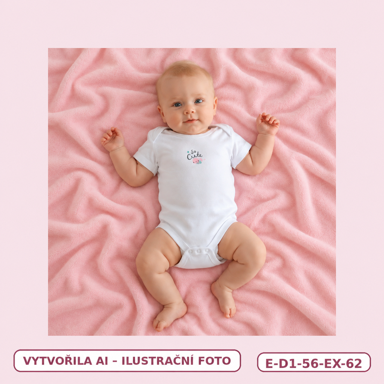 Dívčí bílé body So Cute s krátkým rukávem, vel. 56