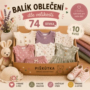 BALÍK OBLEČENÍ DÍVKA VE VELIKOSTI 74