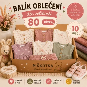 BALÍK OBLEČENÍ DÍVKA VE VELIKOSTI 80
