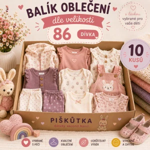 BALÍK OBLEČENÍ DÍVKA VE VELIKOSTI 86