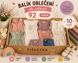 BALÍK OBLEČENÍ DÍVKA VE VELIKOSTI 92