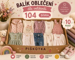 BALÍK OBLEČENÍ  DÍVKA VE VELIKOSTI 104