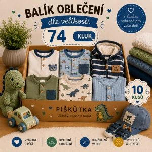 BALÍK OBLEČENÍ  KLUK VE VELIKOSTI 74