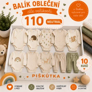BALÍK OBLEČENÍ  NEEUTRÁL VE VELIKOSTI 110