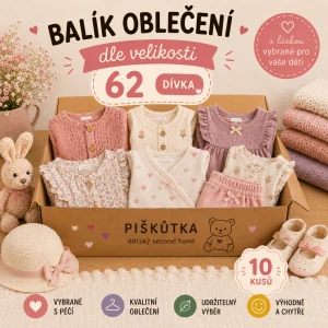 BALÍK OBLEČENÍ DÍVKA VE VELIKOSTI 62