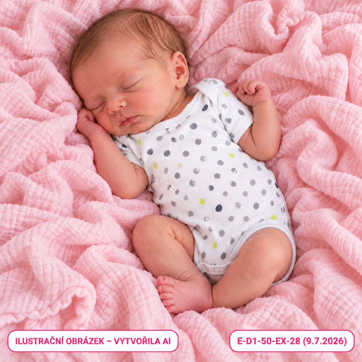 Dívčí body s krátkým rukávem a puntíky, vel. 50