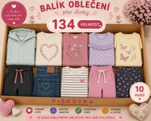 BALÍK OBLEČENÍ  DÍVKA VE VELIKOSTI 134