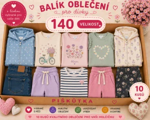 BALÍK OBLEČENÍ  DÍVKA VE VELIKOSTI 140