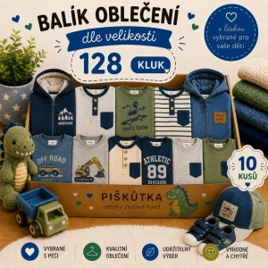 BALÍK OBLEČENÍ  KLUK VE VELIKOSTI 128