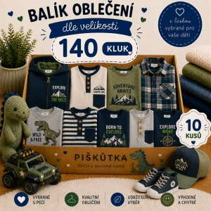 BALÍK OBLEČENÍ  KLUK VE VELIKOSTI 140