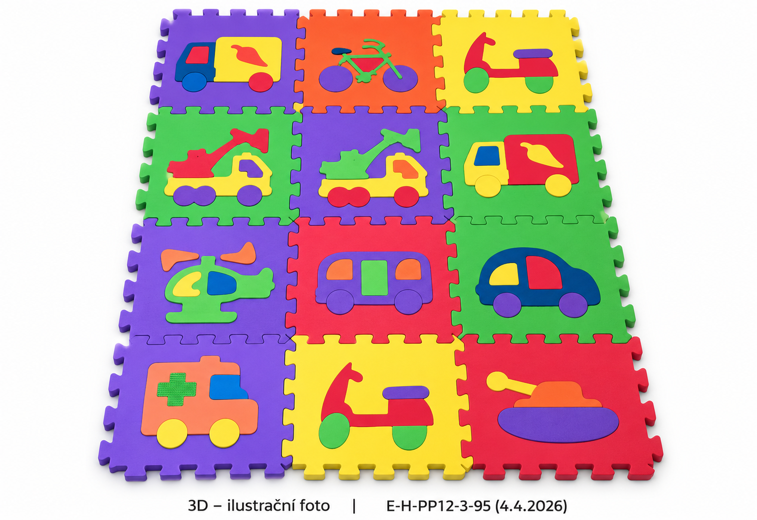 PĚNOVÉ PUZZLE VOZIDLA